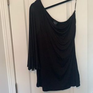 Black Rue 21 One Shoulder Top Size XL